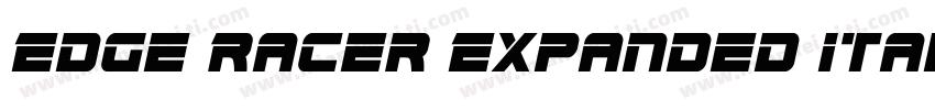 Edge Racer Expanded Italic Expanded字体转换